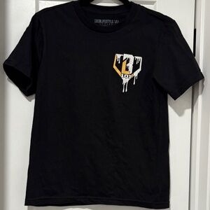 Boys Black Baseball Lifestyle T-Shirt